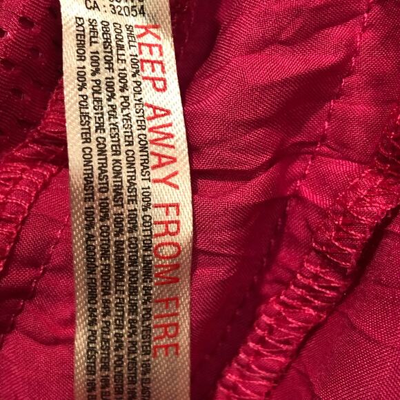 FP Movement Let's Go Out Pink Rose Ruffle Lightweight Tie Pocket Pullover Size L - Picture 4 of 7